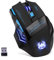 zelotes Mouse Gaming Wireless,4000DPI,7 Pulsanti,LED,2,4 GHz con Ricevitore USB,Design Ergonomico,Mouse Senza Fili Ottico Portatile per PC,Laptop,Mac,Nero