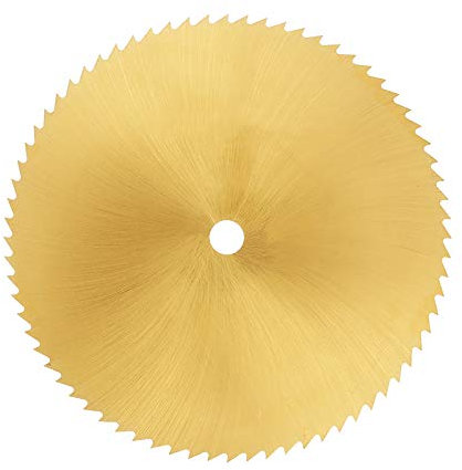 80mm HSS Circular Saw Blade Mini Cutting Discs Wheel Electric Grinding Accessories Gold for Woodworking (6mm)