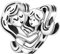 CYMYSS 925 Sterling Silber Bead Charms für Damen Charms Anhänger für Europäische Armbänder Armband Anhänger für Europäische Armbänder und Halsketten (Mutter-Tochter)