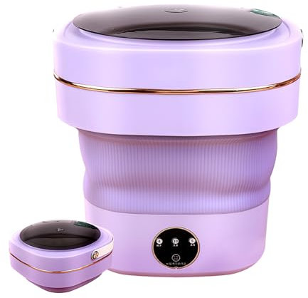 Mini Machine à Laver Pliable, Portable Mobile Machine à Laver à Ultrasons, Machine à LaverMobile, 3 Modes de Nettoyage, Avec Panier de Vidange Laveuse, Pour la Maison/Camping/Voyage (9L B)