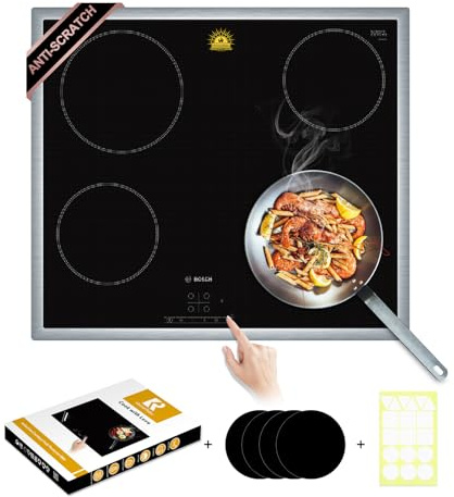 Induktionsmatte 54x90cm,Induktionsschutzmatte, Herdabdeckplatte, Herdabdeckung Induktionsfeld, Herdplatten Abdeckungen, Multifunktionale Silikonmatten