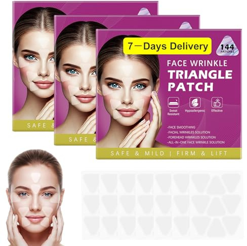 Pansements Anti-rides pour le Visage, Patch Anti Rides Visage, Silicone Face Tape Lift, Cerotti Antirughe Pour le Front, les Yeux et la Bouche (3 Set)