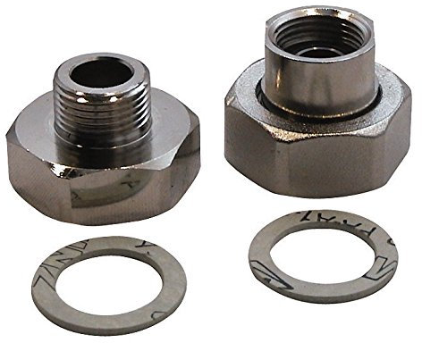 Sanitop-Wingenroth 19460 0 Verschraubungsset für Wasserzähler, messing, 3/4 x 3/8 Zoll