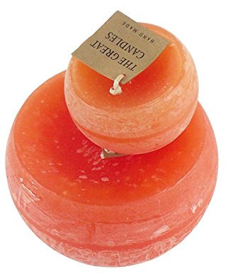 Meena Supplies Half Sphere Premium Scented Candles! Semi Circle Extra Large Bowl[Orange,Large,Box of 6]