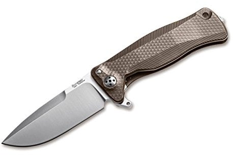 LionSteel Unisex – Erwachsene SR22 Titan Bronze Taschenmesser, 18,0 cm