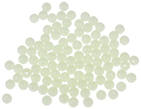 Baoblaze 100x Leuchtende Perlen Spacer Charms Bastelperlen Dekoperlen für DIY Schmuck Material: Harz