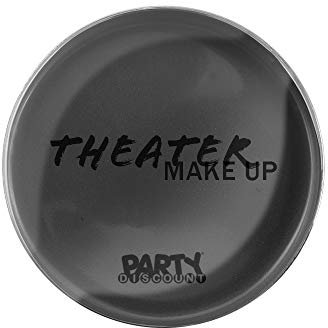 PARTY DISCOUNT Theater-Schminke/Creme-Make-Up, Schwarz 25g
