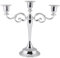 3 Arme Kerzenhalter-Metall Candle Stick Ständer Halter europäischen Stil Kandelaber für das Abendessen Hochzeit Home Decor (Farbe : Silber)