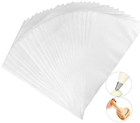 Beunyow Sac a Poche Monouso, 100 Pezzi 30 x 16CM Sac a Poche USA e Getta Sacchetti a Poche DIY Strumenti di Decorazione per Beccucci, Ugelli Russi, Pasticceria Utensili Kit, Dolci Torte Cupcake
