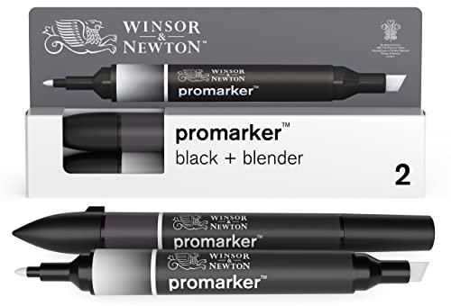 W&N PROMARKER SET X2PC NOIR + BLENDER
