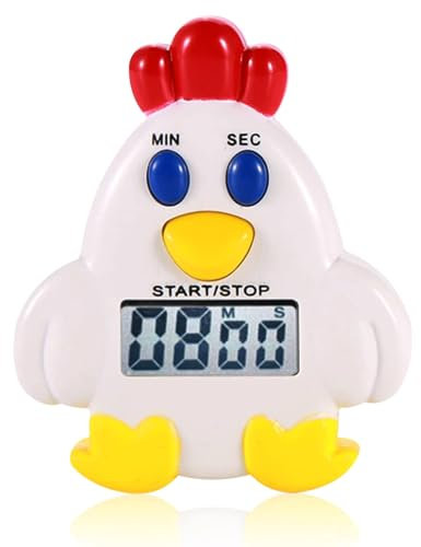 minuteur de Cuisine,Minuteur de Forme de Coq, Minuterie Cuisine Poulet,Minuterie De Cuisine,Minuteur de Cuisine Magnétique Minuterie Numerique LCD Minuterie de Cuisine Digitale pour Cuisine, Sport