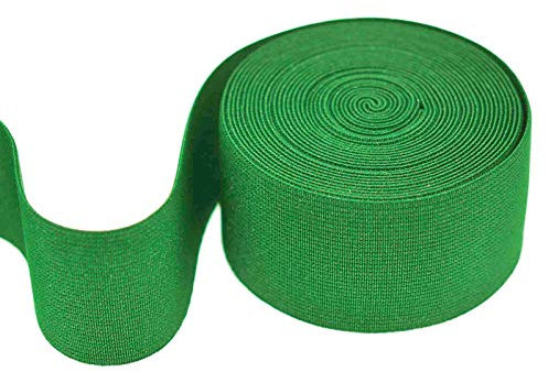 maDDma 5m Gummiband 50 mm breit Oeko-Tex Gummilitze elastisches Band Bekleidungsgummi Farbwahl, Größe:50 mm, Farbe:dunkelgrün