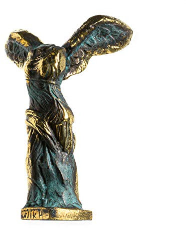 Antike Ruinen Louvre Museum Geflügelter Sieg Von Samothrake Massive Bronze 14 cm