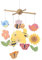 Orange Tree Spielzeug Holz Frühling Garten Mobile – Waldtiere Krippe zum Aufhängen für Baby Kinderzimmer Dekor – erster Geburtstag und Neugeborene Geschenke für Mädchen Jungen