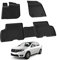 Auto Fußmatten Kompatibel mit Dacia Logan Limo/MCV 2013-2023 Geruchlos 4.5D Passform Allwetter Automatten 5 TLG | Antirutschmatte Hoher Rand Gummimatten Schwarz Fussmatten Vorne Hinten Autoteppich