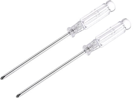 sourcing map Mini Phillips Screwdriver, 3.0mm Cross Head 115mm Length for Small Appliances Repair, 2 Pcs
