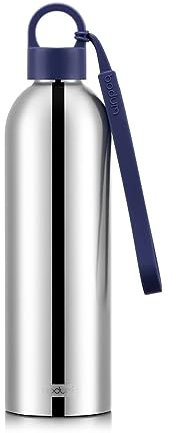 Bouteille Isotherme 0.5l Inox Et Bleu - 12057-16-540B
