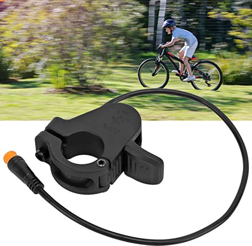 Elektro Fahrrad Daumen-Drossel, 300x22,2mm/0,9 in Ebike Speed Regulater Accelerator, Links/rechts Universal Elektro-Fahrrad Drossel Beschleuniger mit Wasserdichtem Stecker, für die Meisten Ebike