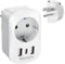 MAIYLE Reiseadapter USA Adapter, Amerika Deutschland Stecker mit 2USB 1USB C, Reiseadapter Thailand, International Adapter fur Kanada, dominikanische Republik, Mexiko, Australien