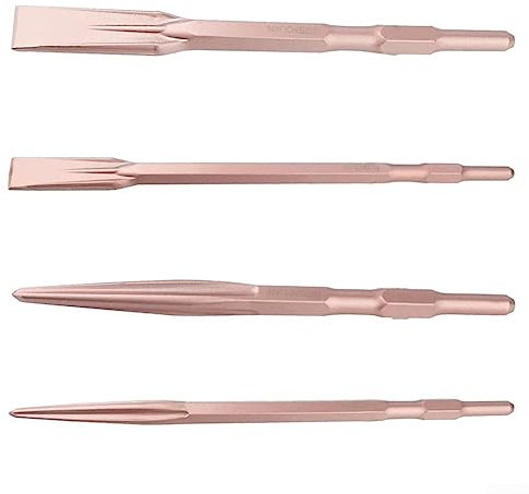 para SDS Plus - Cinceles planos con punta hexagonal para martillo eléctrico (280/400 mm, cabeza plana, 17 x 280 mm)