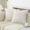 NSXIN Kordsamt Kissenbezug Weiche Kissenhülle 2er Set Dekorative Sofakissen Couchkissen Dekokissen Moderne Zierkissenbezug Kuschelkissen für Schlafzimmer Wohnzimmer (Beige,50x50cm)