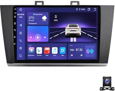 DEHIWI Android 12 Autoradio 2 Din Radio Für Subaru Legacy Outback 2015~2018 9 Zoll Android Mit Navi Stereo Auto Bluetooth Doppel Din Radio Mit Rückfahrkamera FM Radio Carplay/Auto,8 core m400s 4g+64g