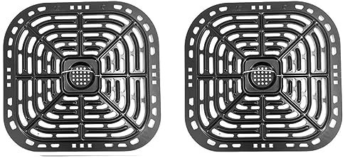 2 PCS Air Fryer Replacement Tray Air Fryer Accessories Part Grill Crisper Plate for Instants 6QT Air Fryers Air Fryer Grill Pans