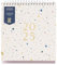 Busy B - 2025 Tischkalender - Pink Spray Kalender mit integriertem Ständer & Klappeinband - A5 Arbeitskalender für Büro oder Zuhause - Jahresplaner mit Steckfächern für gut organisierte Planung