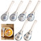 Cucharas De Sopa Chinas, Xiuyer 6pcs Juego De Cucharas De Sopa Asiática Cucharas De Sopa Japonesas Para Guisos Cereales Ramen Pho Wonton Dumpling Miso Cucharas De Sopa China De Cerámica