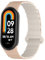 Koelaa Silicone Magnetic Watch Straps for Xiaomi Mi Band 9/Xiaomi Smart Band 9/Xiaomi Mi Band 8/Xiaomi Smart Band 8, Adjustable Silicone with Magnetic Replacement Straps for Women Men-Khaki+Gray