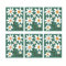 6 Sheets Wheelie Bin Stickers,Daisy Stickers Labels,Flowers Dustbin Wrap Around Sticker,Self-Adhesive Wheely Decorative,Waterproof Flower Decal for Outdoor Bins,Glass Cabinet Decorative Decals