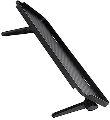 SHINEOFI Monitor Bildschirmregal Bildschirmhalterung Für Flachbildfernseher Und Computermonitore Rutschfeste Oberfläche Klappbar Schwarz Für Desktop Und Tv Ordnung