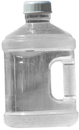 Gralara Thickened Water Dispenser Bottle Reusable Pure Water Bucket Mineral Water Barrel Portable Water Container Pure Water Bottle with Handle for Camping Outdoor Home Office (Grey, 3L)