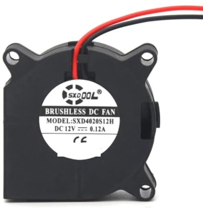 LFGOZSD 40mm Fan 2Pcs 3D Printer Parts Cooling Cooler SXDOOL 4cm Blower DC 12V 0.08A 2pin Brsuhless 4020 40x40x20mm
