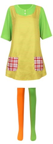 Costume Bambina,Kostüm für Kinder Karneval,Faschingskostüm Mädchen,Karneval Verkleidung Faschingskostüm Party,Outfit für Halloween Fasching,Karneval Kostüm lustig,Geschenke für die Beste Freundin