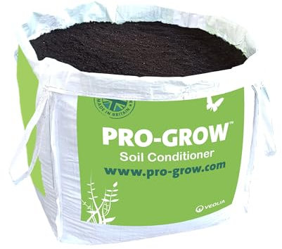 Pro-Grow 1000L Soil Conditioner Compost Bulk Bag: Pure peat-free compost soil improver for planting, improving soil structure, adding nutrients, vegetable growing, raised beds, mulching & turfing