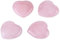 4 stücke Heilung Kristall Rosenquarz Geschnitzte herzförmigen Rosa Stein Reiki Balancing Halbedelstein Dekor