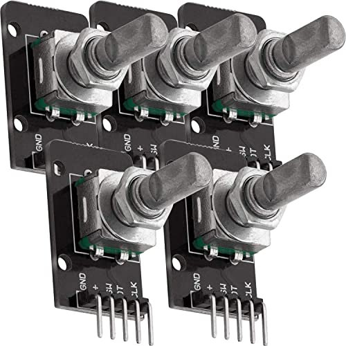 AZDelivery 5 x KY-040 Drehwinkelgeber Drehgeber Rotary Encoder Modul kompatibel mit Arduino inklusive E-Book!