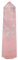 mookaitedecor Healing Crystals Point Wand Tumbled Faceted Prism Reiki Stone Meditation Decor,Natural Rose Quartz