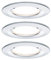 Paulmann 93463 Einbauleuchte LED Coin Nova rund 6,5W Chrom 3er-Set starr IP44 spritzwassergeschützt