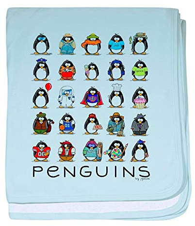 YISUMEI Decke 150x200 cm Kuscheldecken Sanft Flanell Weich Fleecedecke Bettüberwurf Viele Pinguin Babydecke