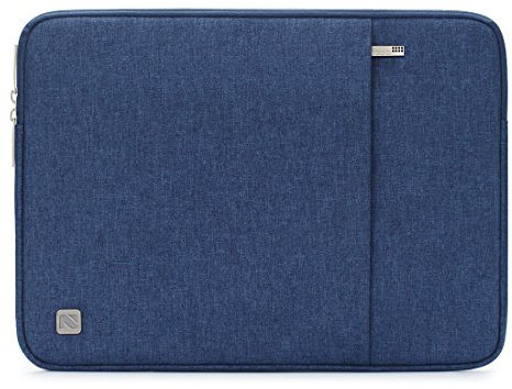 NIDOO 13.3 Pouces Housse Pochette de Protection Ordinateur Portable Sacoche Imperméable pour 13 MacBook Air 2014-2017/13.5 Surface Book 2 3/14 ThinkPad X1 Carbon Yoga 2020/13.3 Latitude 13, Bleu
