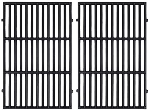 GasSaf 7638 Grillroste für Weber Spirit 300 310 315 320 330, 17,5x12 Gusseisenroste für Genesis 1000-3500, Genesis Gold Silber Platinum B/C, Spirit 700, Weber 900, Ersatz Grillteile 7639 65906