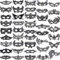 SIQUK 42 Stück Venezianische Masken Spitze Augenmaske Schwarz Spitzenmaske Venezianisch für Party Abend Ball Abschlussball Ballette