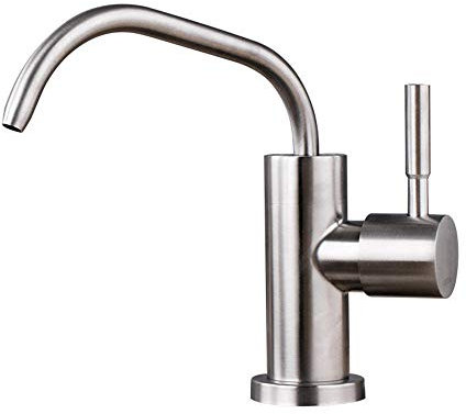 grifo cocina ventana y osmosis, acero inoxidable 304, grifo de grifo abatible fregadero puro, purificador de agua, cuello de cisne,1/2 , grifo-Trefilado de acero inoxidable A