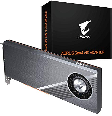Gigabyte GC-4XM2G4 (AORUS Gen4 AIC Adapter, Full PCIe 4.0, Advanced Thermal Solution for PCIe 4.0 SSD)