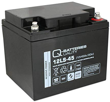 Q-Batteries 12LS-45 12V 45Ah Blei-Vlies-Akku / AGM VRLA mit VdS