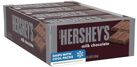 HERSHEY'S Milk Chocolate Candy Bars, 1.55 oz (36 Count)