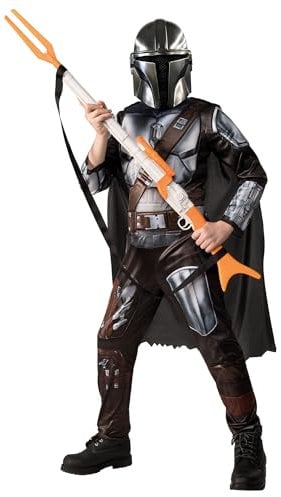 Rubies Official Disney Star Wars The Mandalorian Kids Costume, Childs Fancy Dress, Size Small Age 4-6 Years, Height 122-126cm Halloween