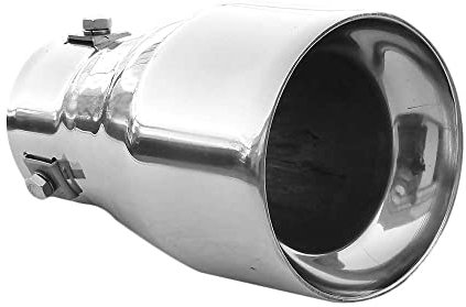 Auspuffblende Endrohr Endstuck Auspuff Blende Schalldampf Sportauspuff Universell Schalldampf Sport Tuning Optik Edelstahl Rund von 41mm bis 50mm